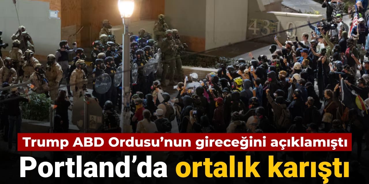 trump abd ordusunun girecegini aciklamisti portlandda ortalik karisti Mv6Ujimk